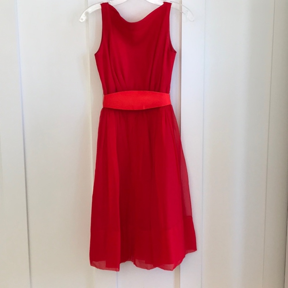 Gorgeous 1950’s red chiffon dress🍒